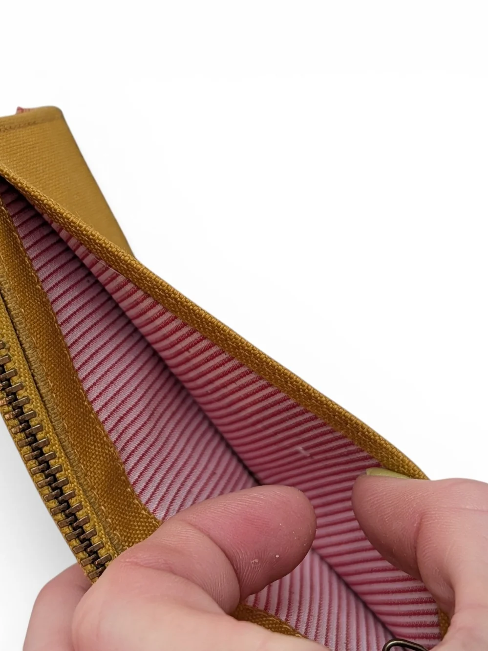 Herschel Mustard Canvas Zip Wallet